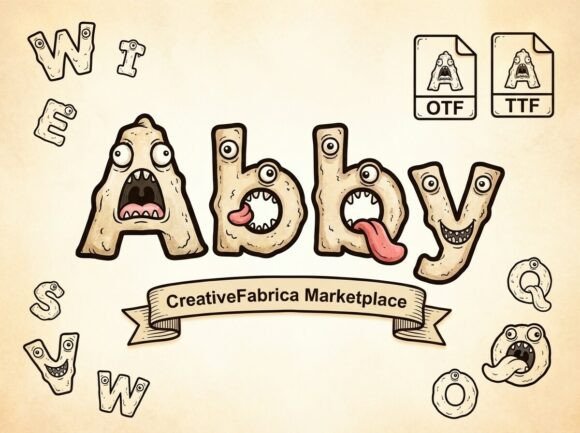 Abby: A Quirky Monster Font for Bold Branding