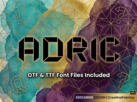 Adric Typeface for Modern Brand Identity