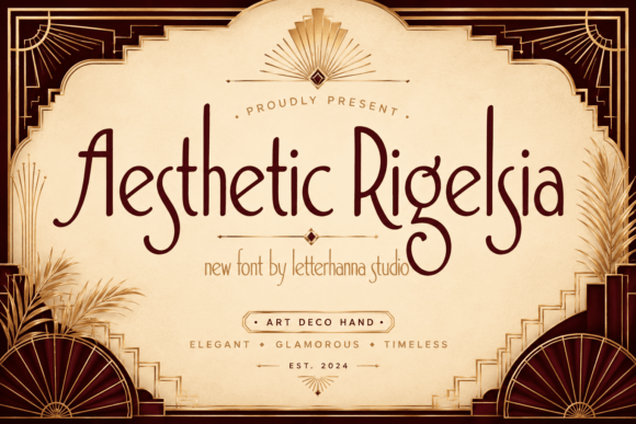 Aesthetic Rigelsia Typeface for Bold Branding