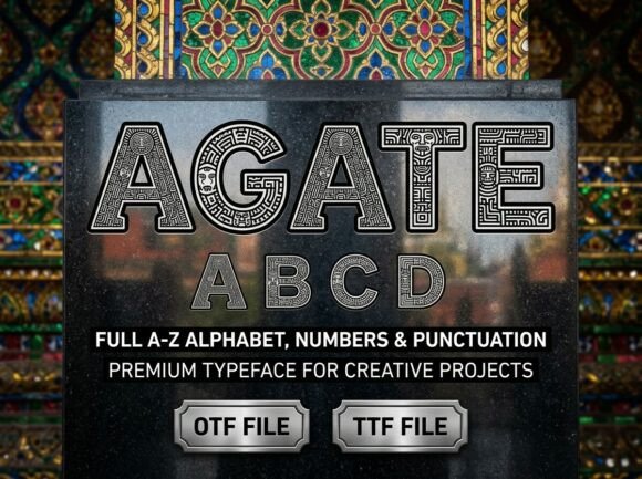 Agate Font: Mythical Display for Editorial Design