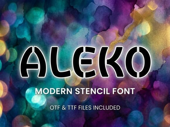 Aleko Display Font for Strong Brand Identity