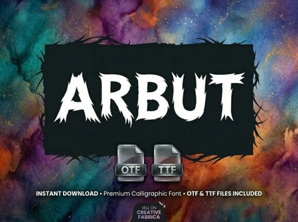 Arbut: A Bold Display Font for Editorial Impact