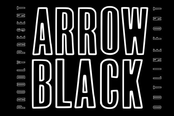 Arrow Black: A Bold Outline Typeface for Modern Branding