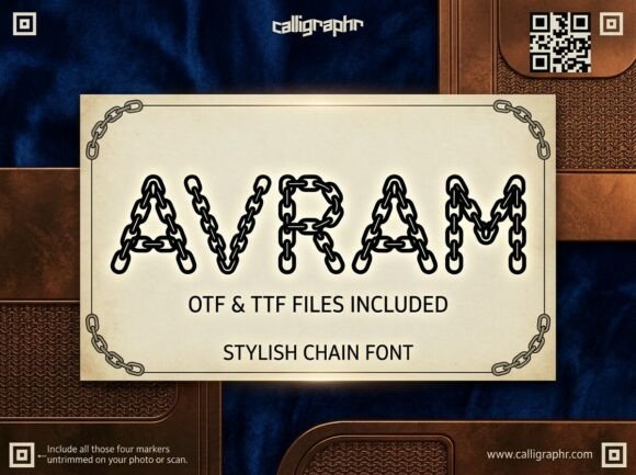 Avram: The Industrial Display Font for Bold Branding