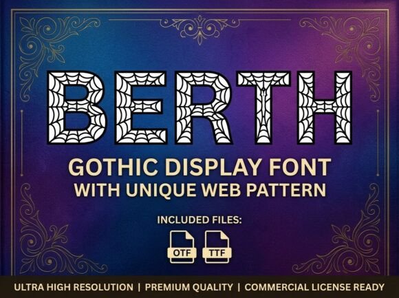 Berth: A Bold Display Typeface for Modern Branding