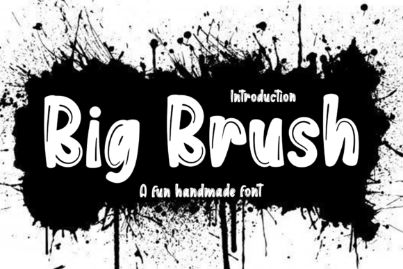 Big Brush Font for Handmade Labels and Invitations