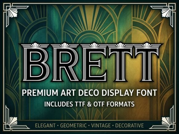 Brett Typeface for Bold Brand Identity