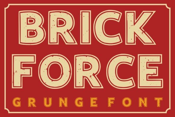 Brick Force Typeface for Bold Branding