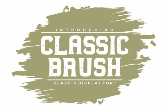 Classic Brush Typeface for Bold Web Headers