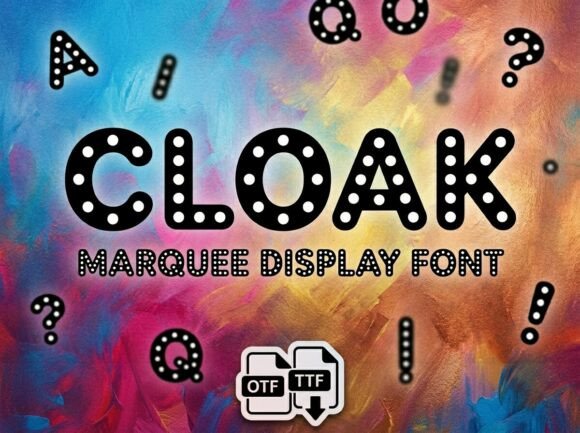 Cloak Typeface for Vintage Branding