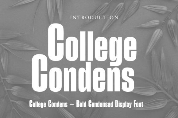 College Condens Typeface for Bold Branding