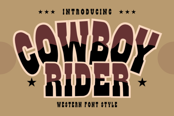 Cowboy Rider: The Bold Western Display Font for Campaigns