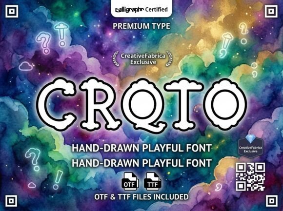 Croto Typeface: Whimsical Display Fonts for Bold Branding