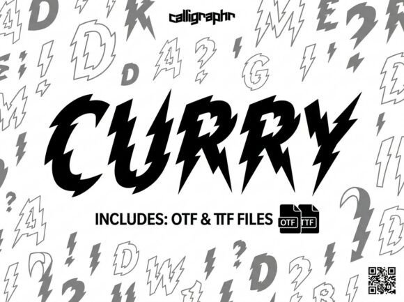 Curry Typeface Review: Bold Display Fonts for Branding