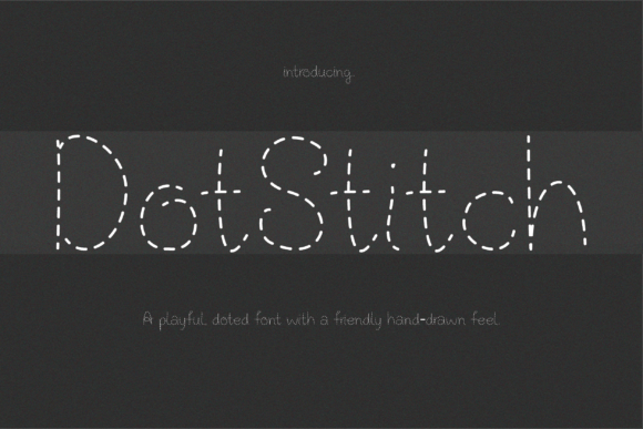 Dotstitch: A Handwritten Display Font for Makers