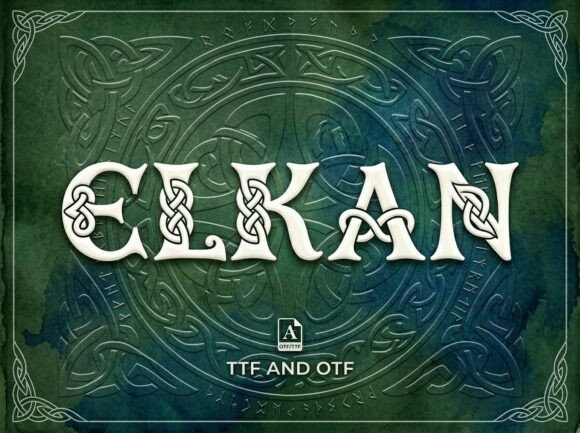 Elkan: A Bold Display Font for Editorial Design
