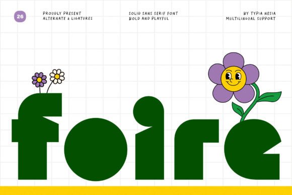 Foire: The Playful Bold Font for Crafters