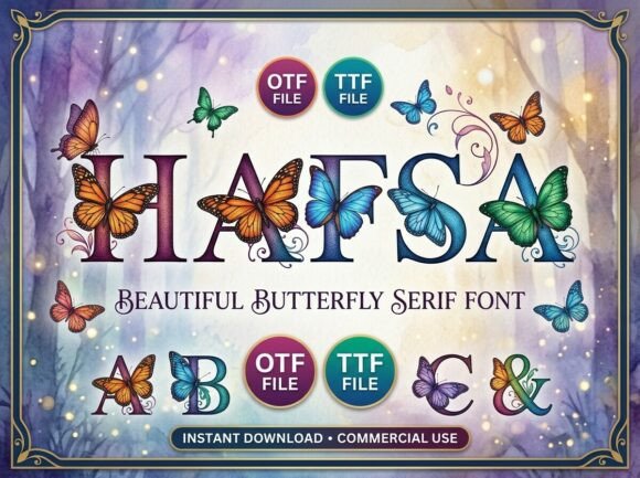 Hafsa: A Butterfly Serif Font for Editorial Design