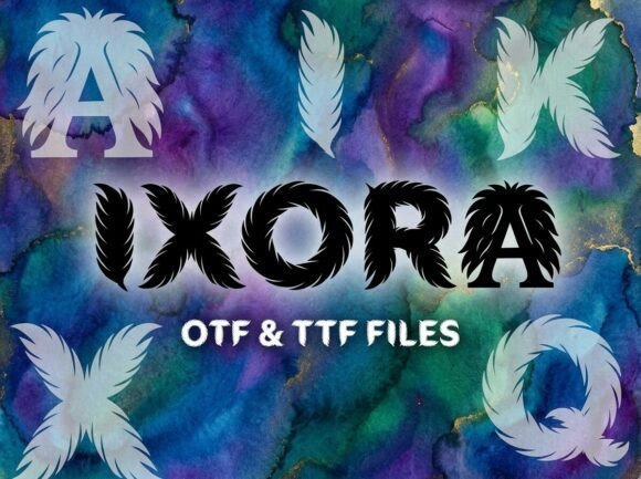 Ixora: The Ethereal Display Typeface for Branding