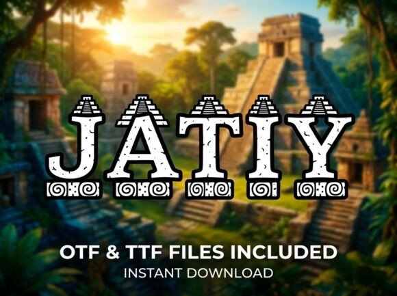 Jatiy: A Monumental Display Typeface for Bold Branding