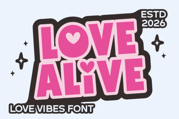 Love Alive Font for Handmade Brands