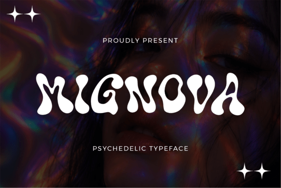 Mignova: A Psychedelic Display Typeface for Retro-Futurism