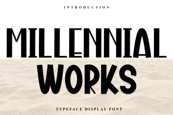 Millennial Works: A Festive Display Font for Holiday Campaigns