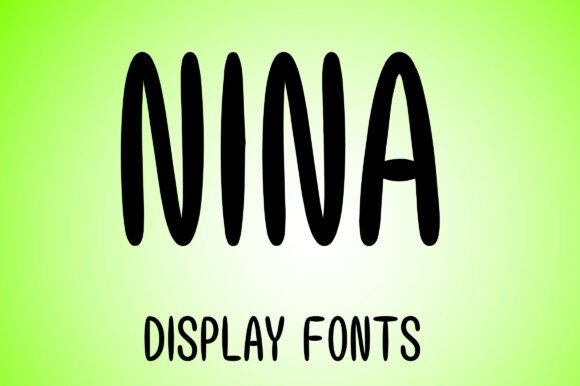 Nina Display Font for Editorial Design