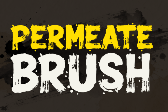 Permeate: The Brush Display Font for Bold Branding