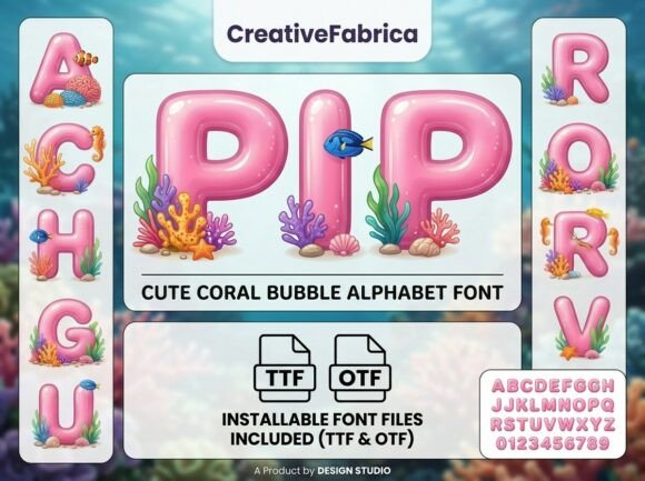 Pip: A Playful Display Font for Branding