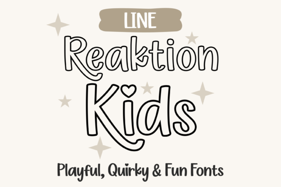 Reaktion Kids Line: A Playful Display Font Review