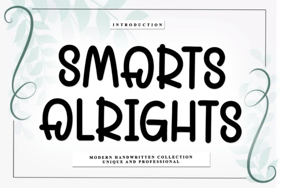 Smarts Alrights Font for Handmade Branding