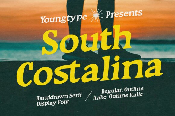South Costalina Typeface for Retro Campaigns