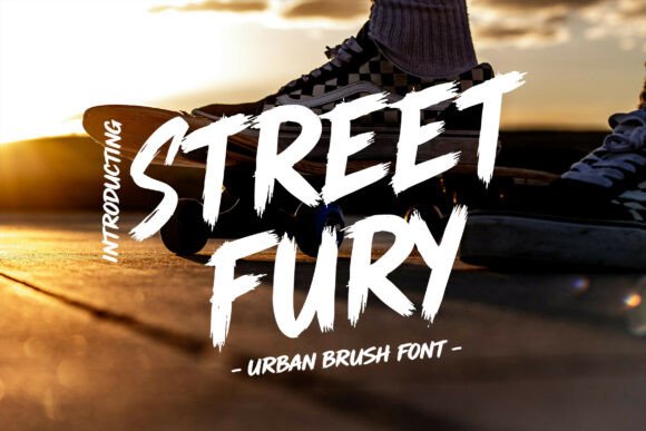 Street Fury: Bold Brush Font for Crafters