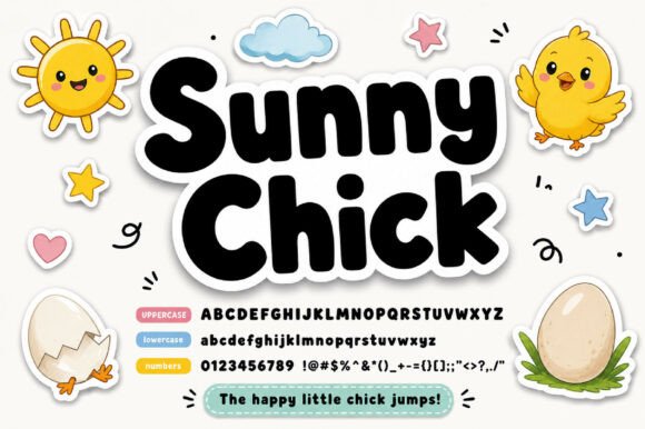 Sunny Chick Typeface for Bold Business Branding