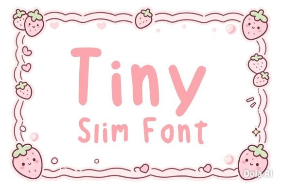 Tiny Slim Typeface for Modern Branding
