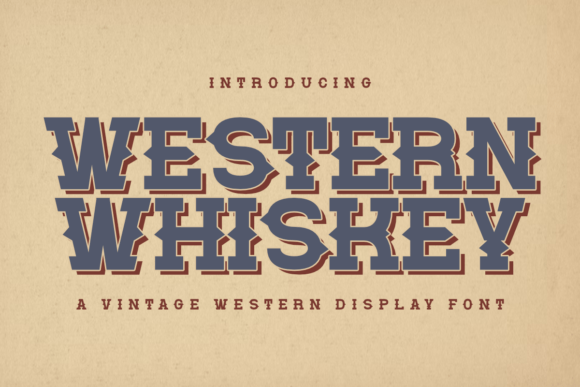 Western Whiskey: A Vintage Display Font for Web Design